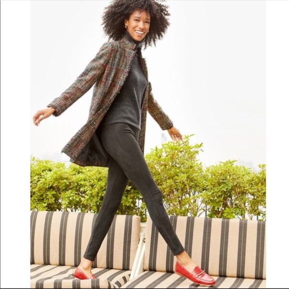 J. McLaughlin Lori Faux Suede Pants Olive XS - Picture 2 of 13